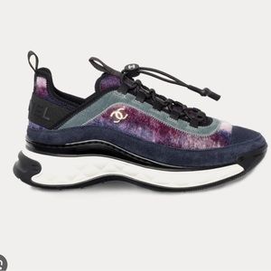 CHANEL Purple Ombré Cruise 2023 Sneakers